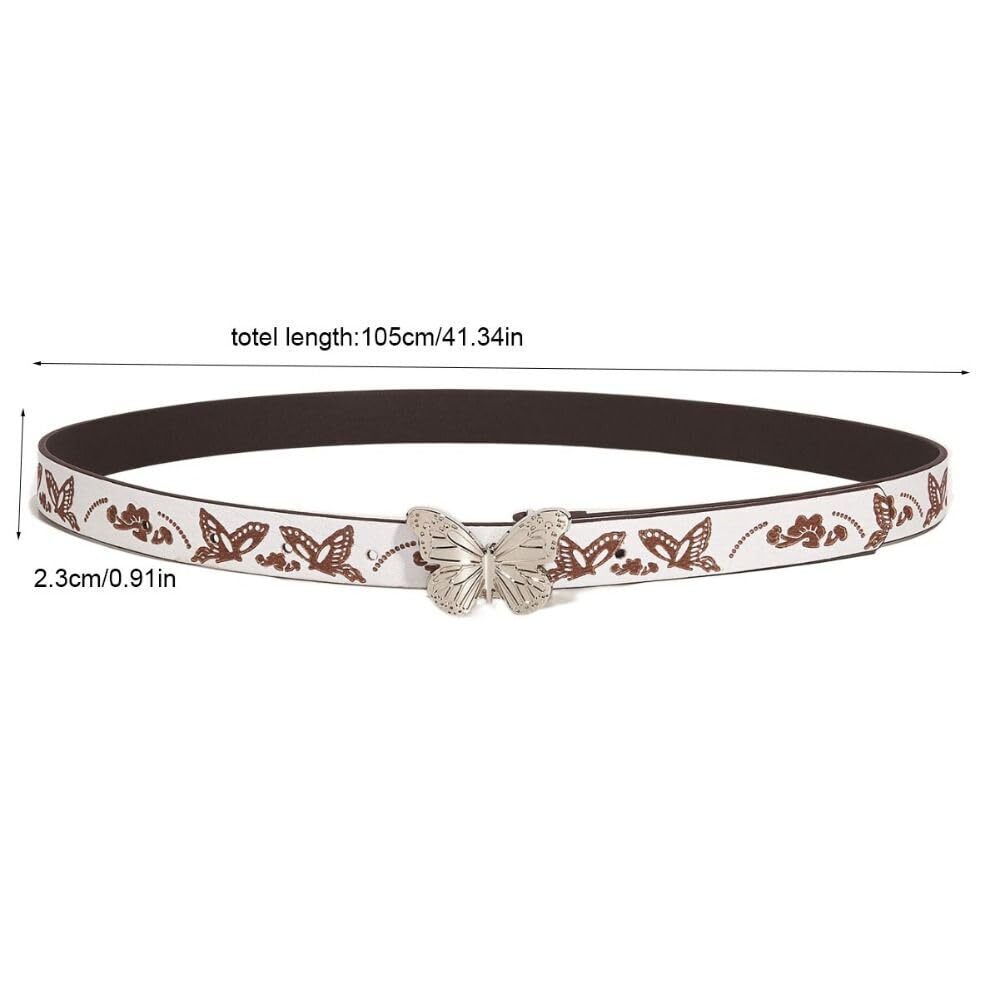 9385 2pcs Glitter Rhinestone Star Buckle Belt,punk Leather Waist - Picture 2 of 7